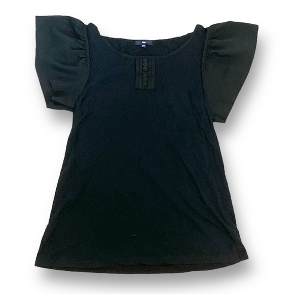 Gap black flowy sleeves top - Picture 7 of 10